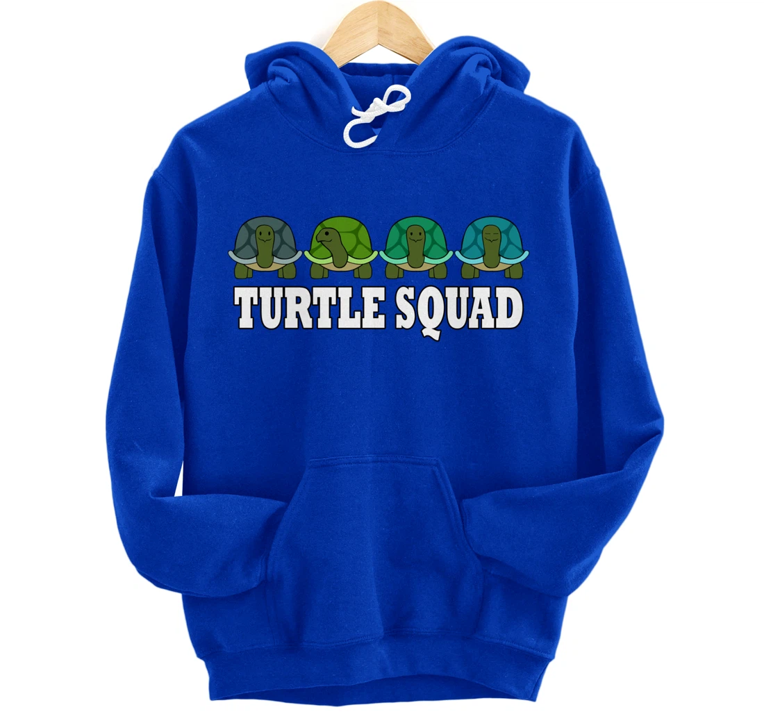 Turtle Squad Funny Tortoise Team Saying Pullover Hoodie