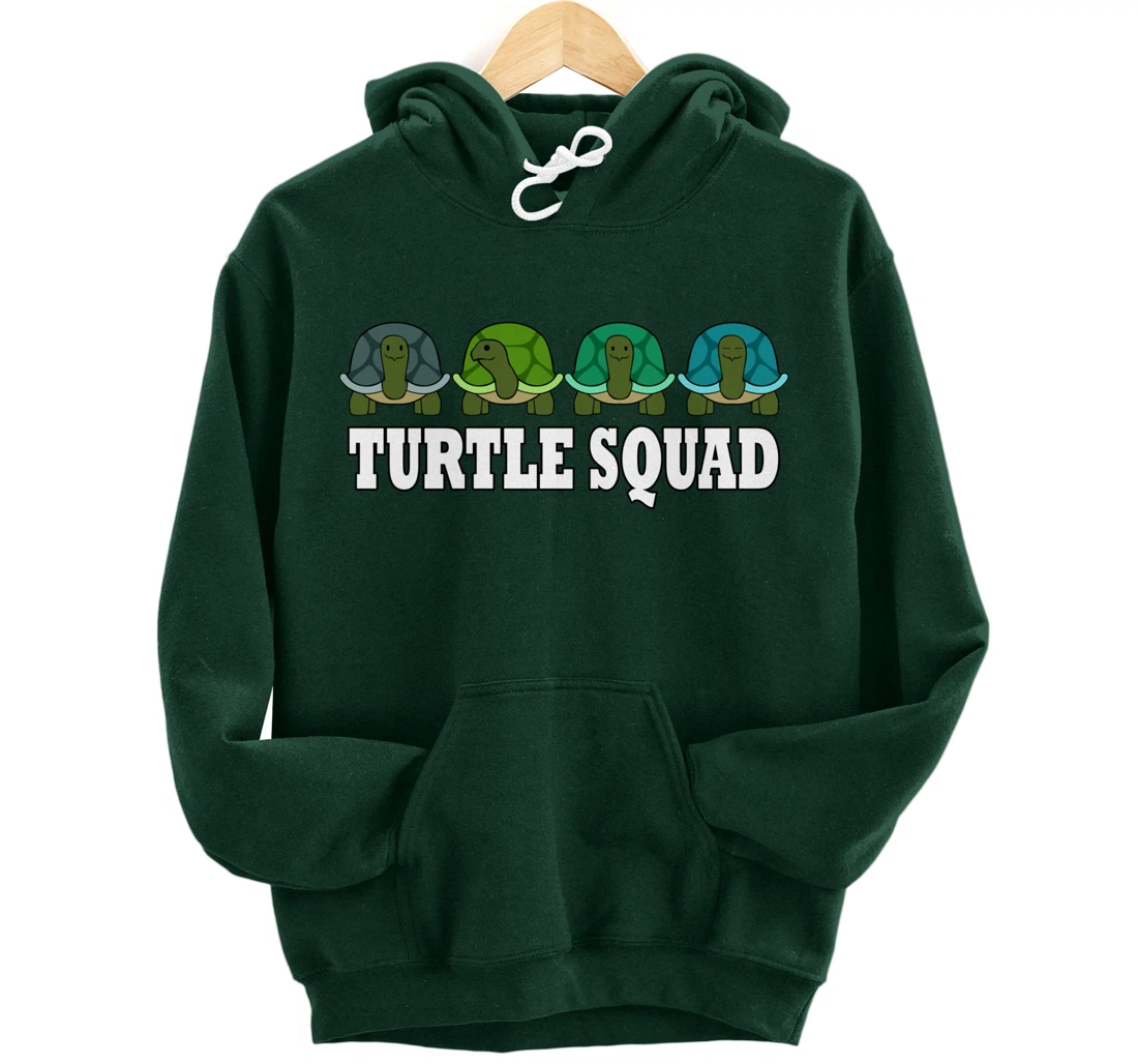 Turtle Squad Funny Tortoise Team Saying Pullover Hoodie