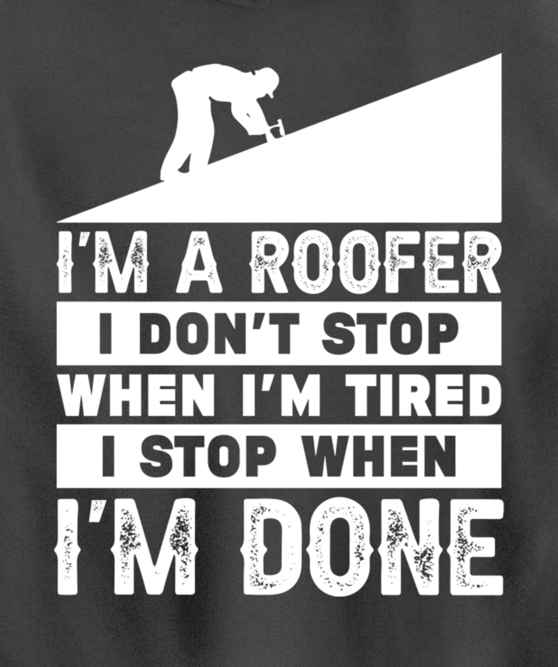 Funny Roofer Design Men Gift Pullover Hoodie