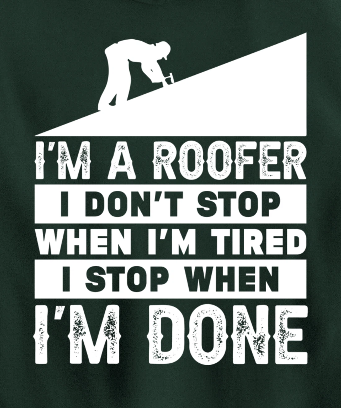 Funny Roofer Design Men Gift Pullover Hoodie