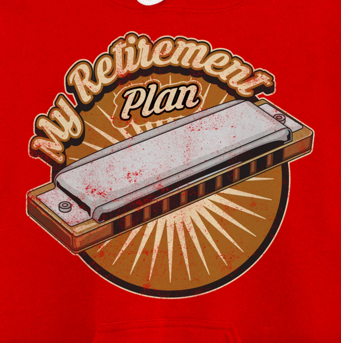 My Retirement Plan Harmonica Player Gifts Pullover Hoodie