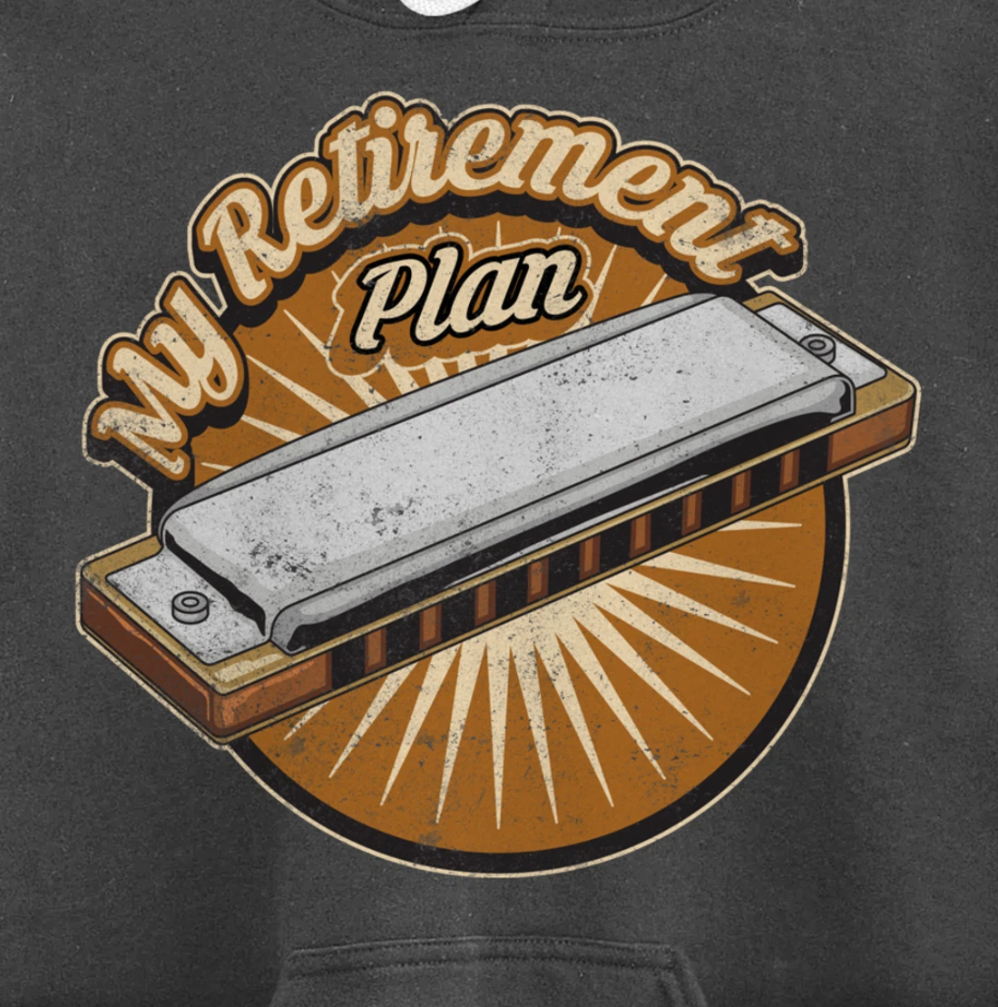 My Retirement Plan Harmonica Player Gifts Pullover Hoodie