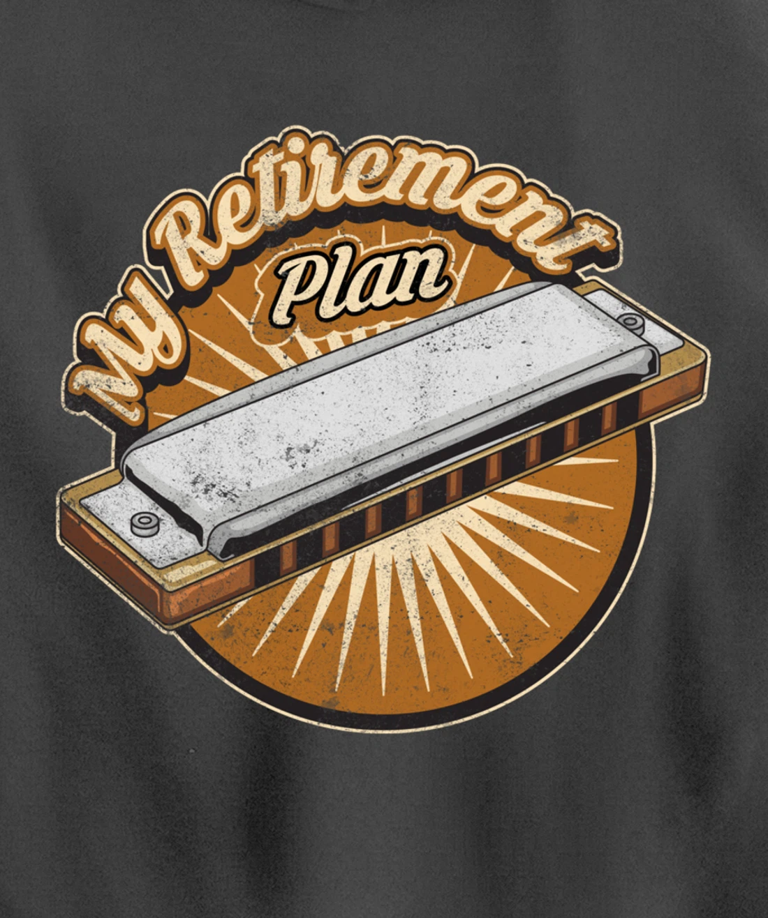 My Retirement Plan Harmonica Player Gifts Pullover Hoodie