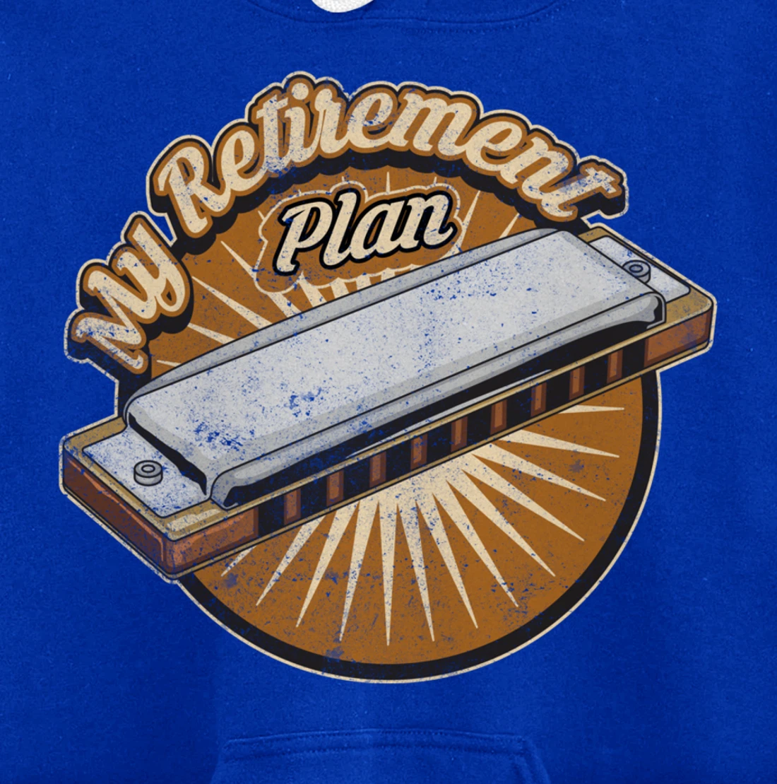 My Retirement Plan Harmonica Player Gifts Pullover Hoodie