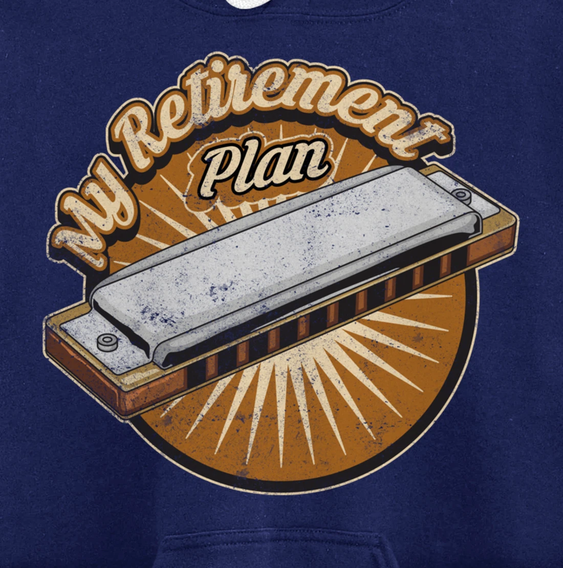 My Retirement Plan Harmonica Player Gifts Pullover Hoodie