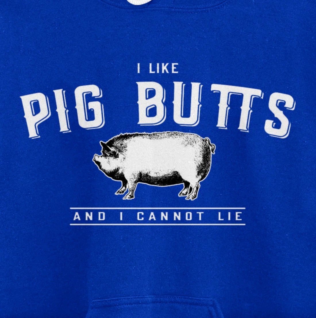 I Like Pig Butts And I Cannot Lie- Funny Pig Lover BBQ Gift Pullover Hoodie