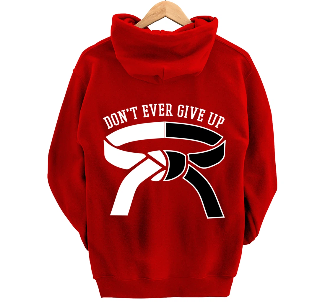 Motivation BJJ Gifts Taekwondo Gifts Funny Karate Gifts Pullover Hoodie