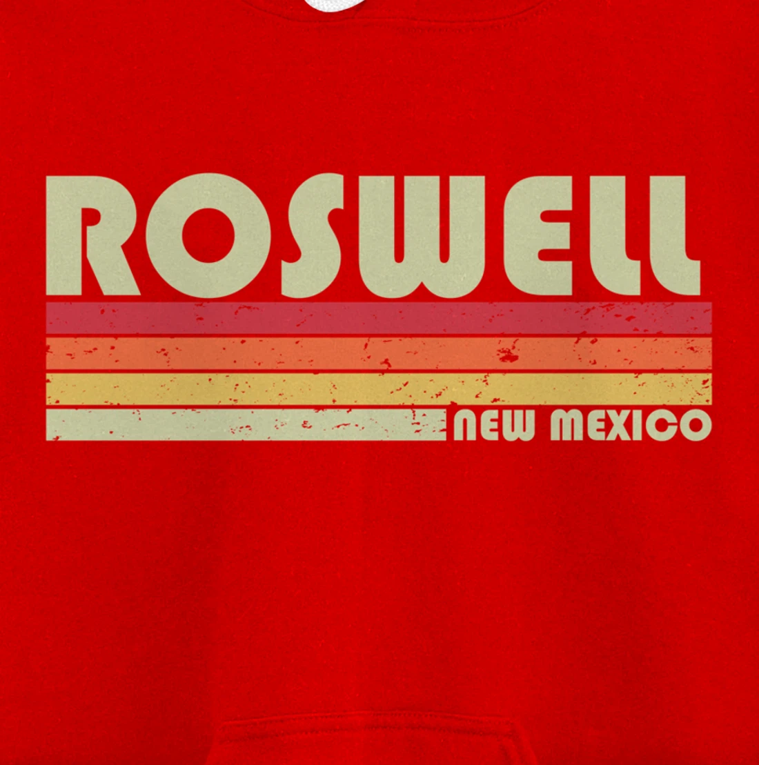 ROSWELL NM NEW MEXICO Funny City Home Roots Gift Retro 80s Pullover Hoodie