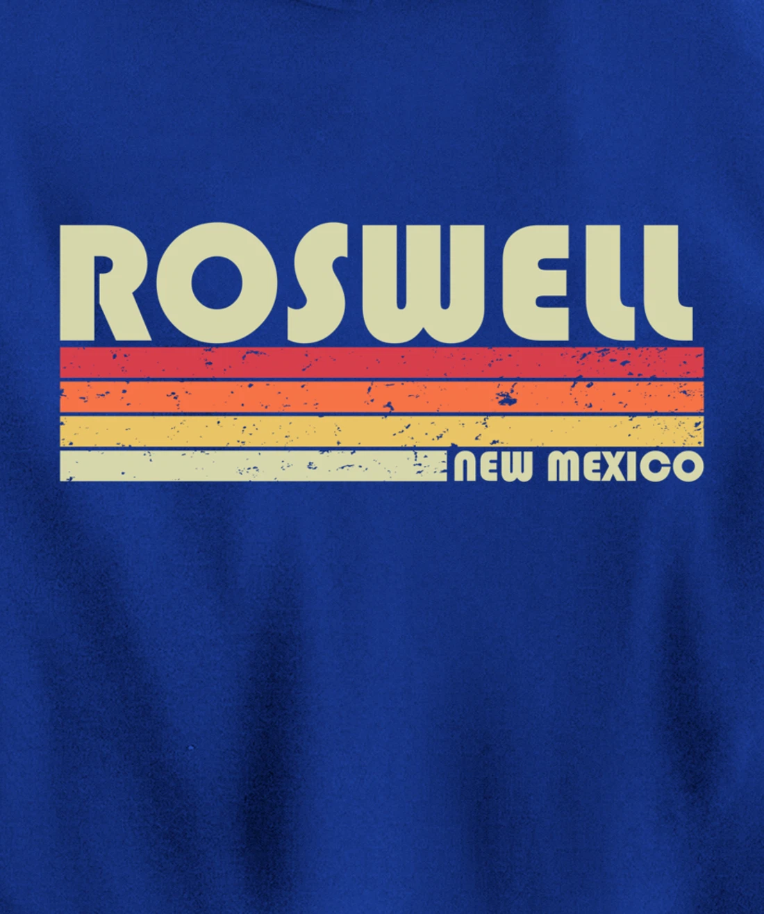 ROSWELL NM NEW MEXICO Funny City Home Roots Gift Retro 80s Pullover Hoodie