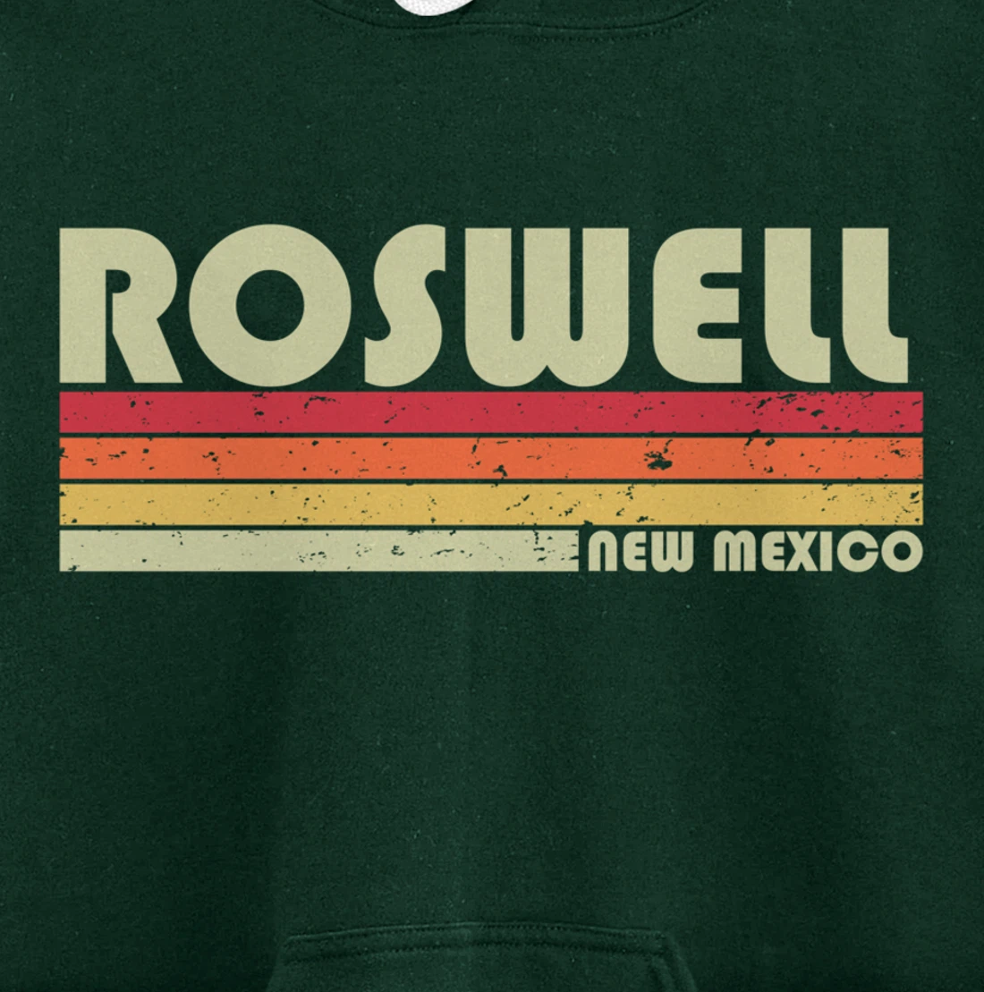 ROSWELL NM NEW MEXICO Funny City Home Roots Gift Retro 80s Pullover Hoodie