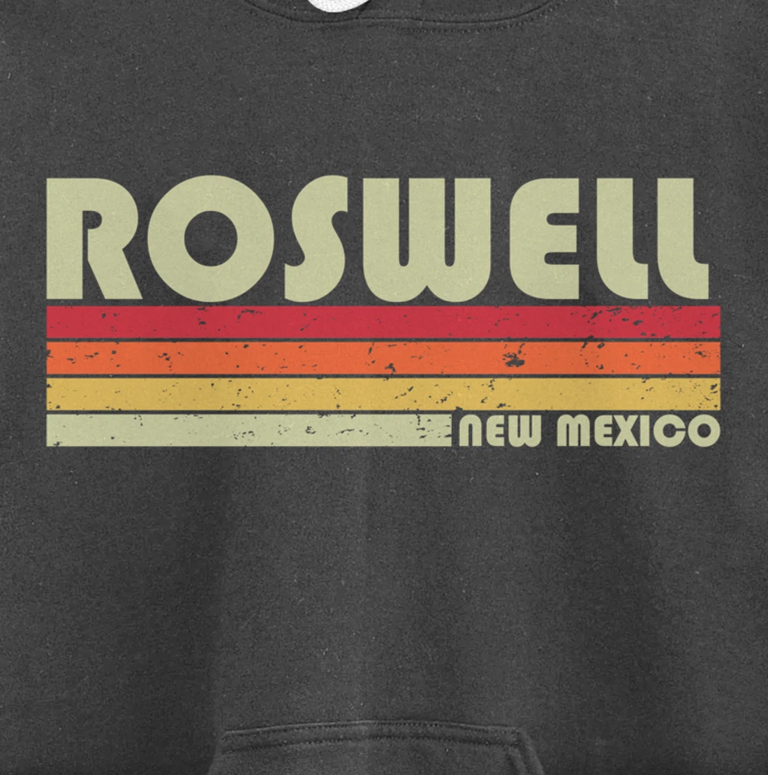 ROSWELL NM NEW MEXICO Funny City Home Roots Gift Retro 80s Pullover Hoodie