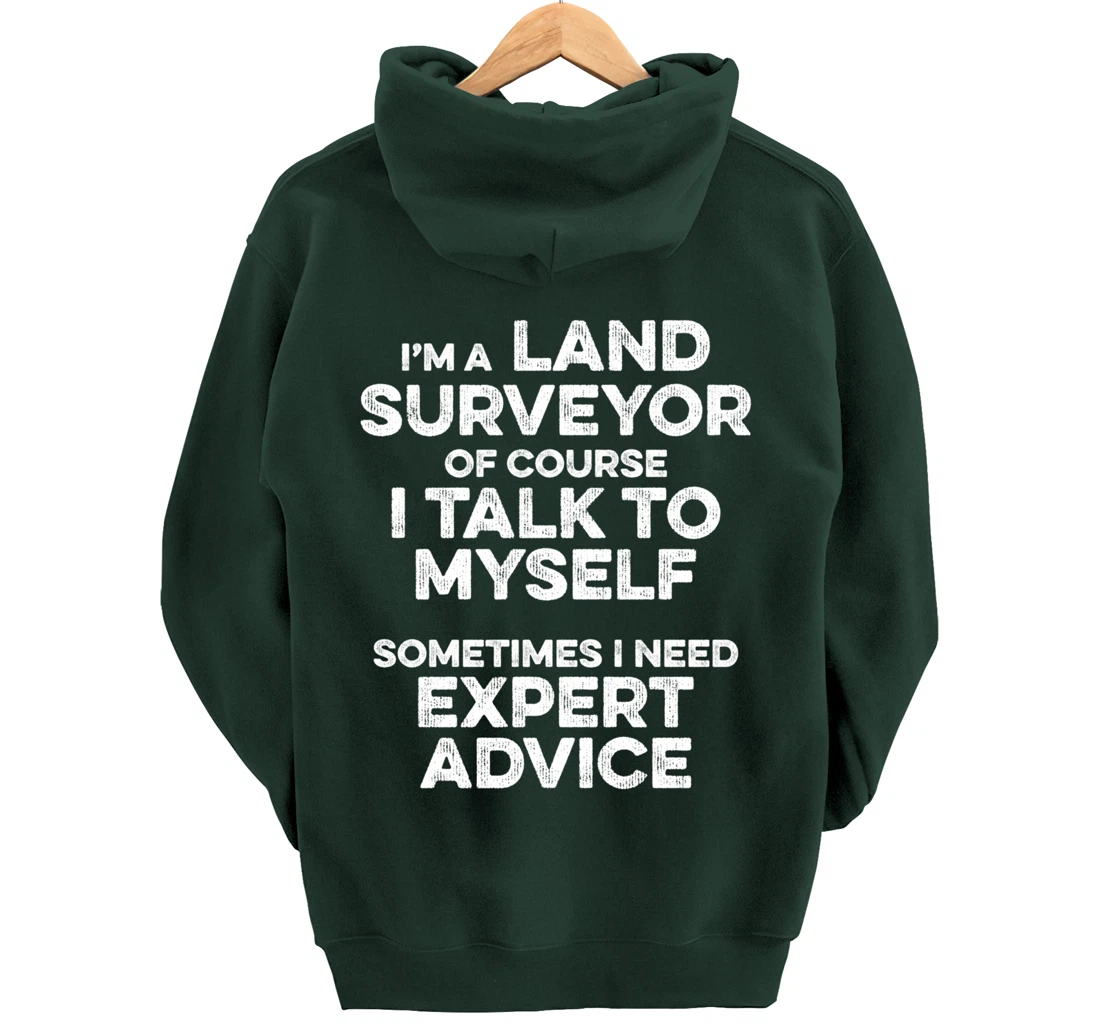 Land Surveying Expert Funny Surveyor Gifts Pullover Hoodie