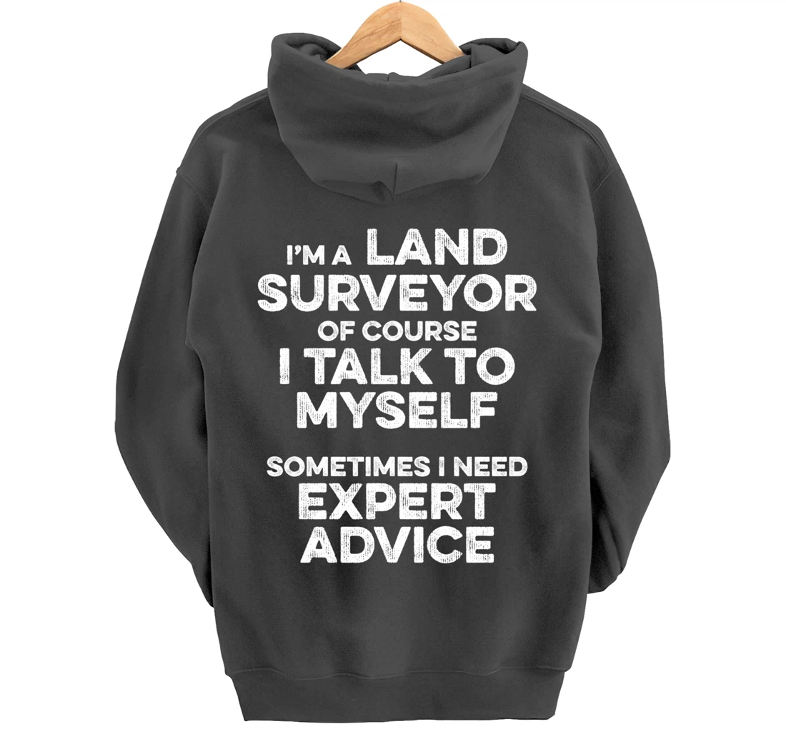 Land Surveying Expert Funny Surveyor Gifts Pullover Hoodie