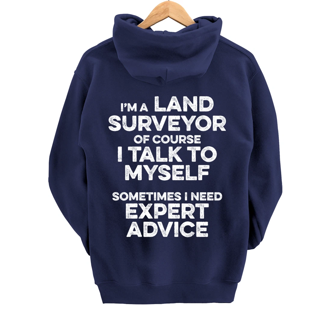 Land Surveying Expert Funny Surveyor Gifts Pullover Hoodie