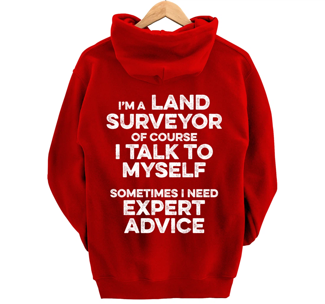 Land Surveying Expert Funny Surveyor Gifts Pullover Hoodie