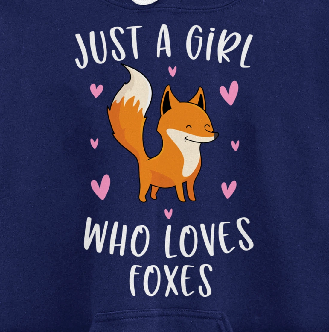 Just A Girl Who Loves Foxes Funny Fox Gifts For Girls Pullover Hoodie