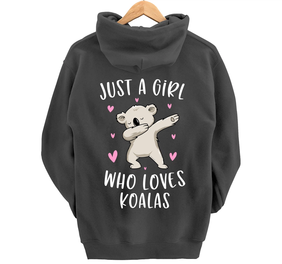 Just A Girl Who Loves Koalas Funny Koala Bear Gifts For Girl Pullover Hoodie