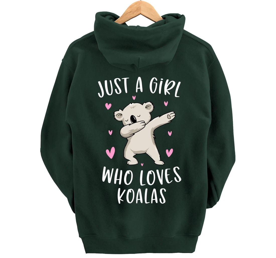 Just A Girl Who Loves Koalas Funny Koala Bear Gifts For Girl Pullover Hoodie