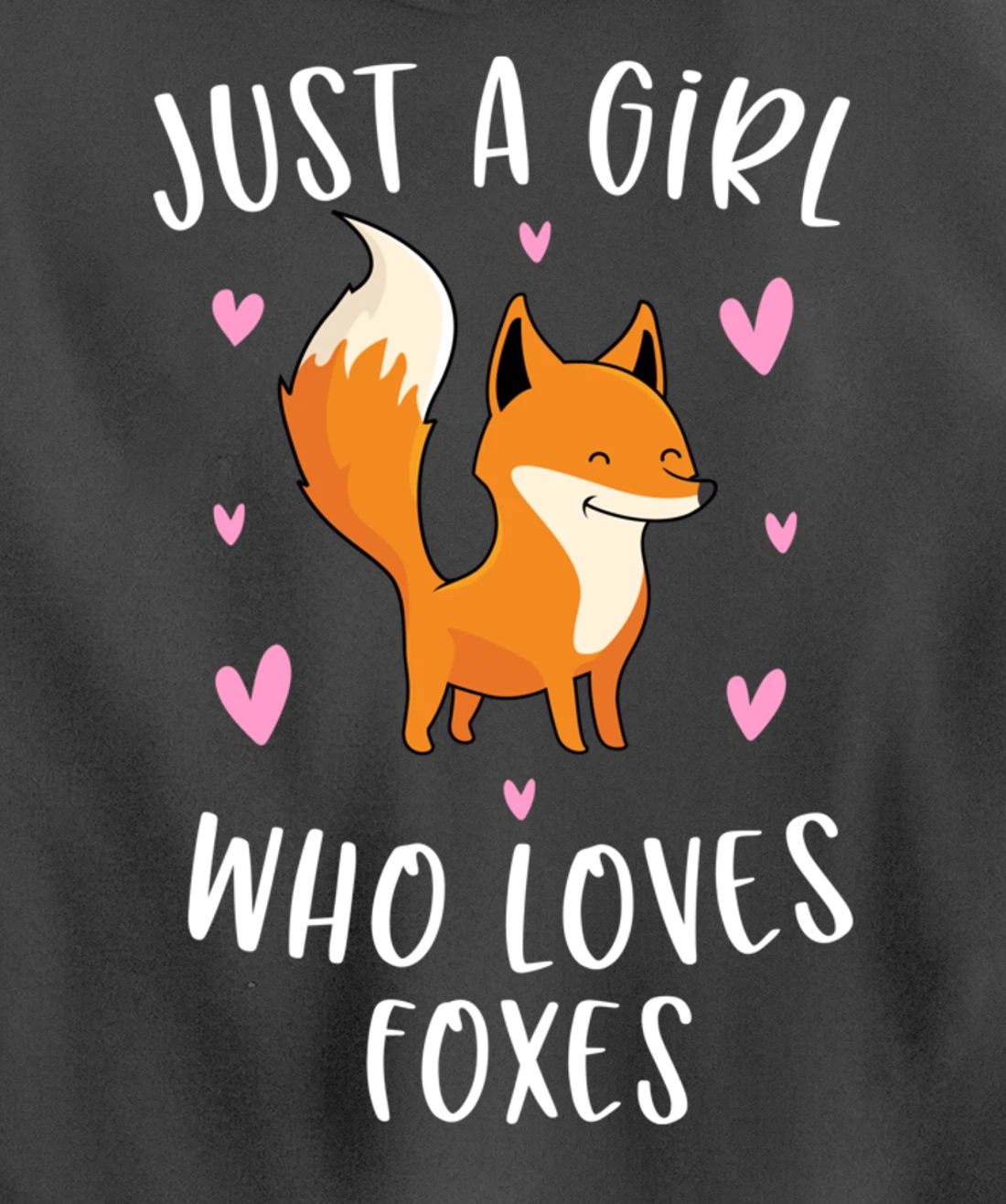 Just A Girl Who Loves Foxes Funny Fox Gifts For Girls Pullover Hoodie