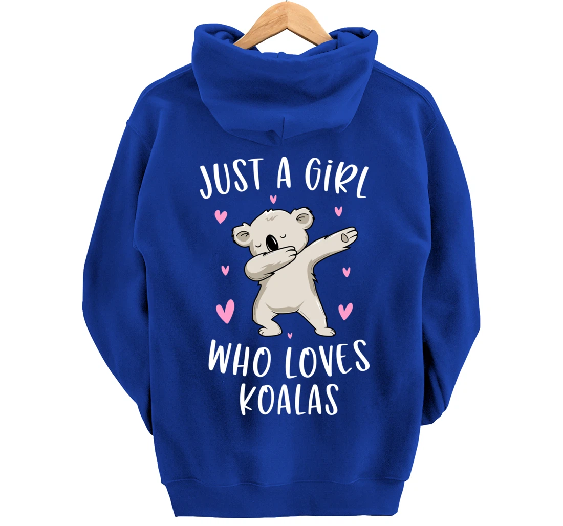 Just A Girl Who Loves Koalas Funny Koala Bear Gifts For Girl Pullover Hoodie