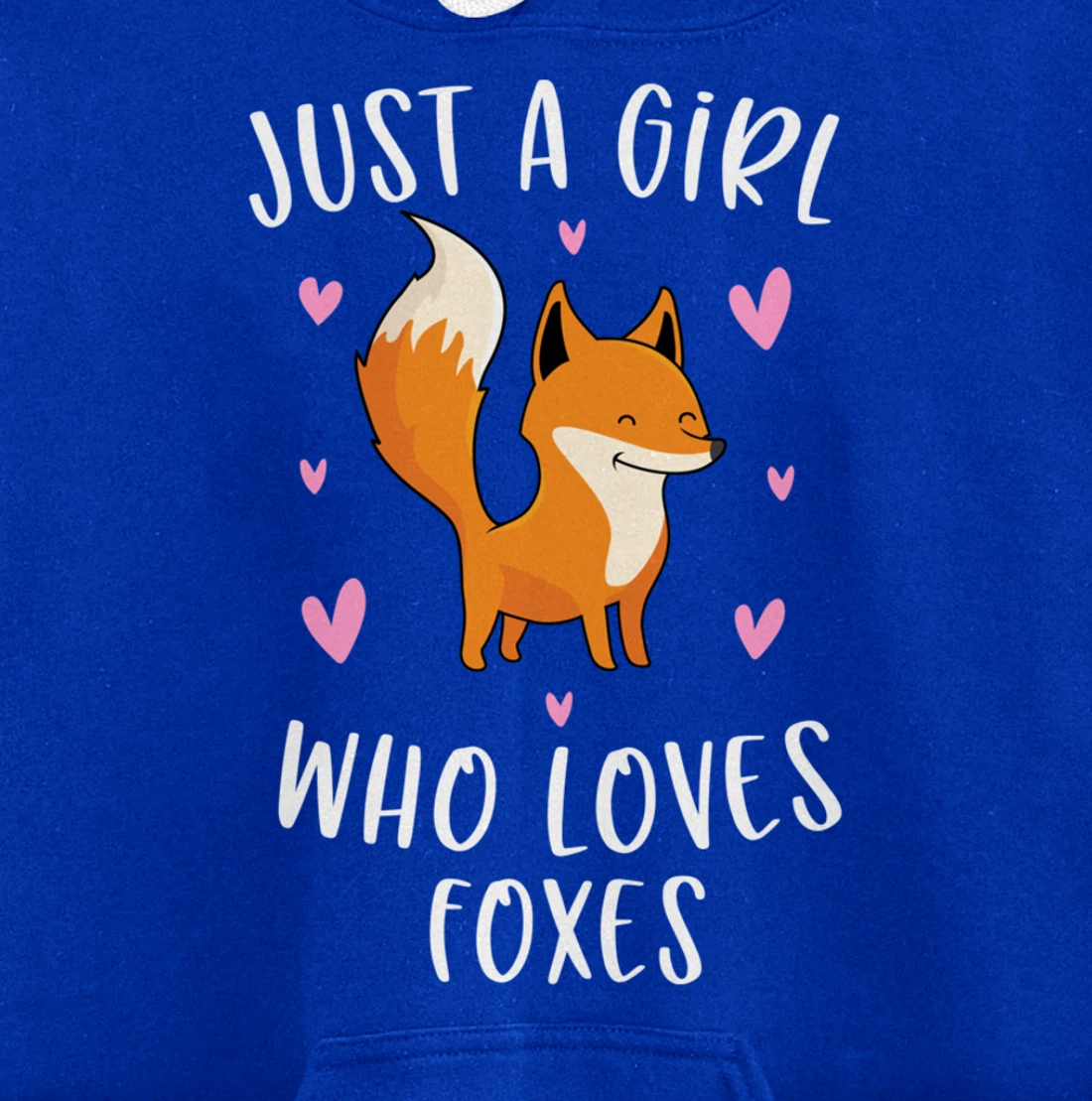 Just A Girl Who Loves Foxes Funny Fox Gifts For Girls Pullover Hoodie