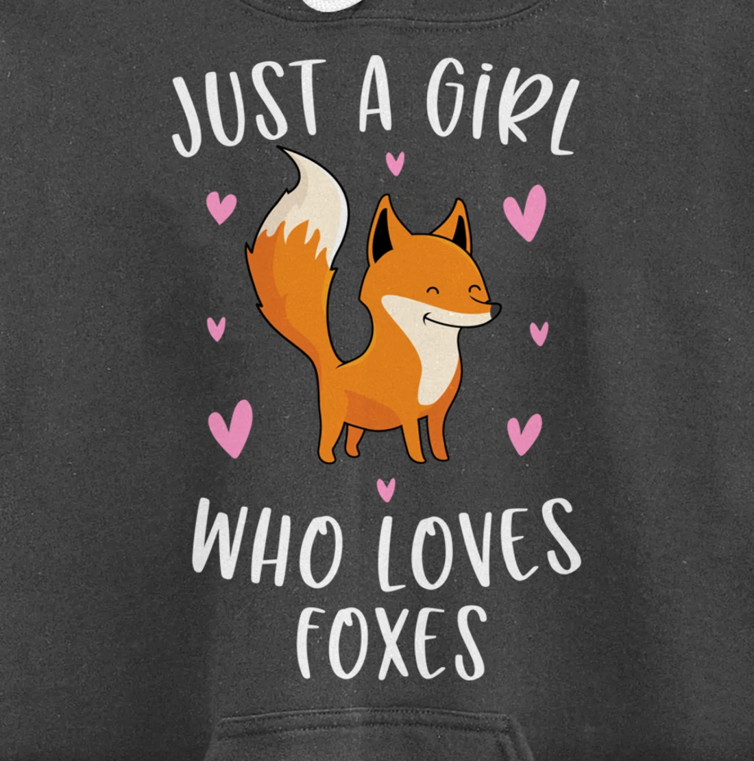 Just A Girl Who Loves Foxes Funny Fox Gifts For Girls Pullover Hoodie