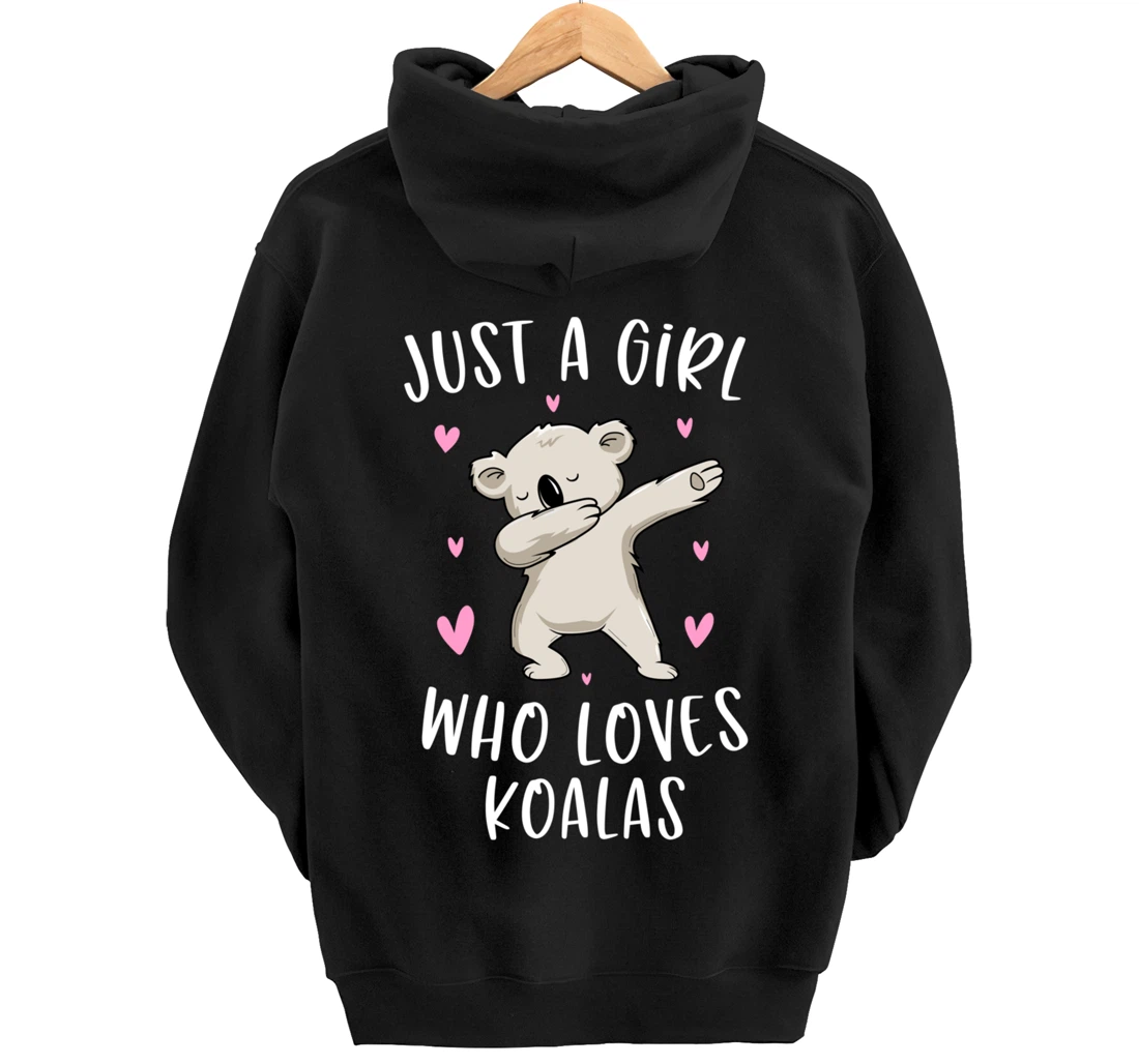 Just A Girl Who Loves Koalas Funny Koala Bear Gifts For Girl Pullover Hoodie