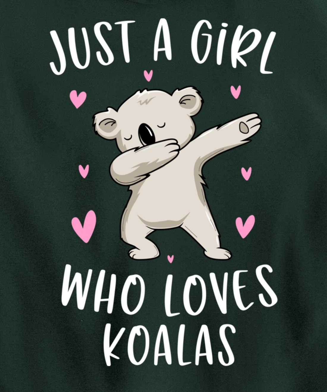 Just A Girl Who Loves Koalas Funny Koala Bear Gifts For Girl Pullover Hoodie