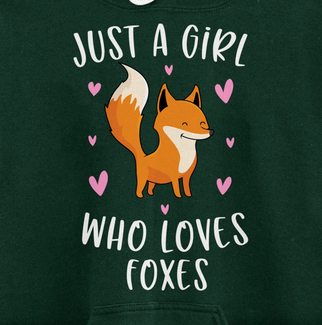 Just A Girl Who Loves Foxes Funny Fox Gifts For Girls Pullover Hoodie