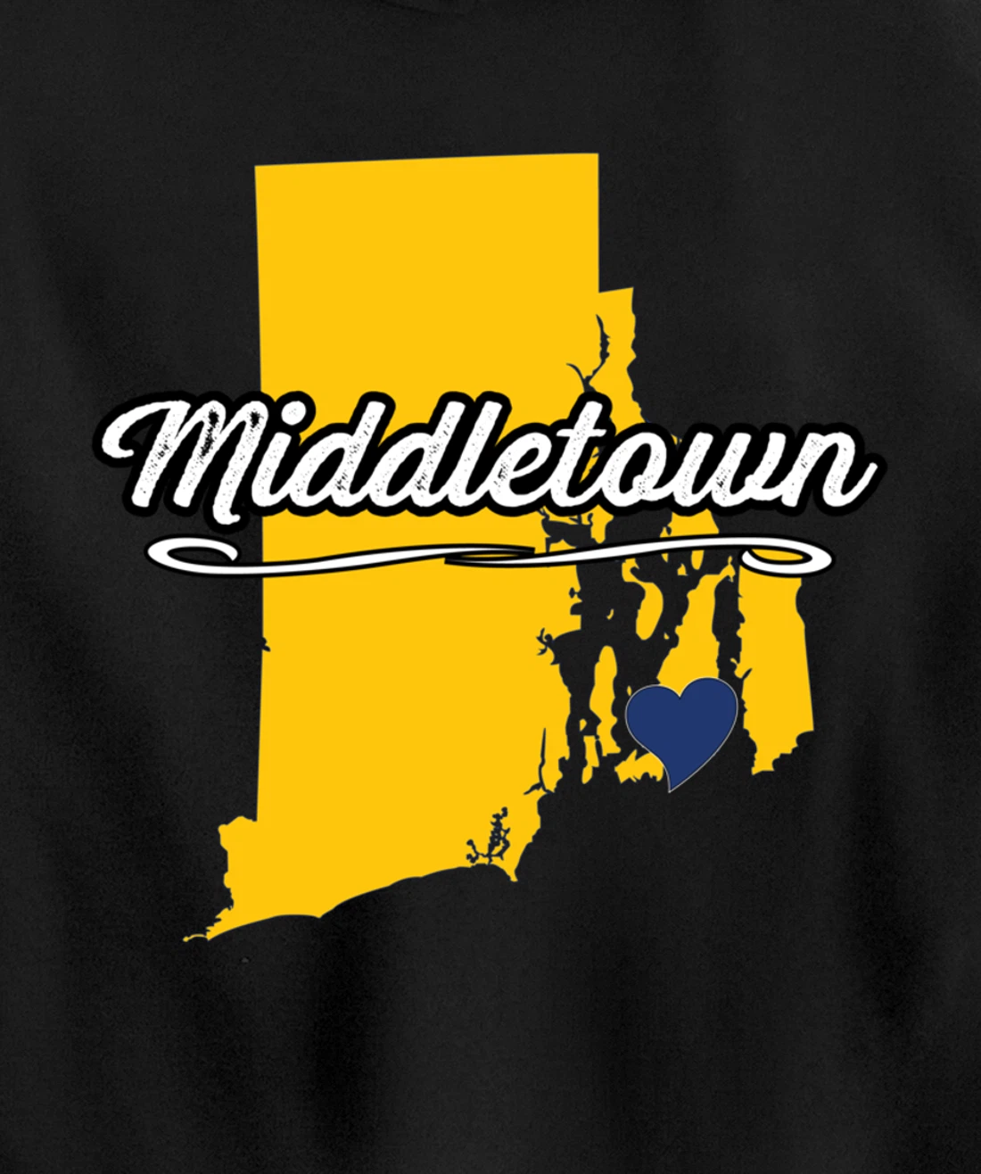 City of Middletown Rhode Island | Cute Novelty Merch Gift - Pullover Hoodie