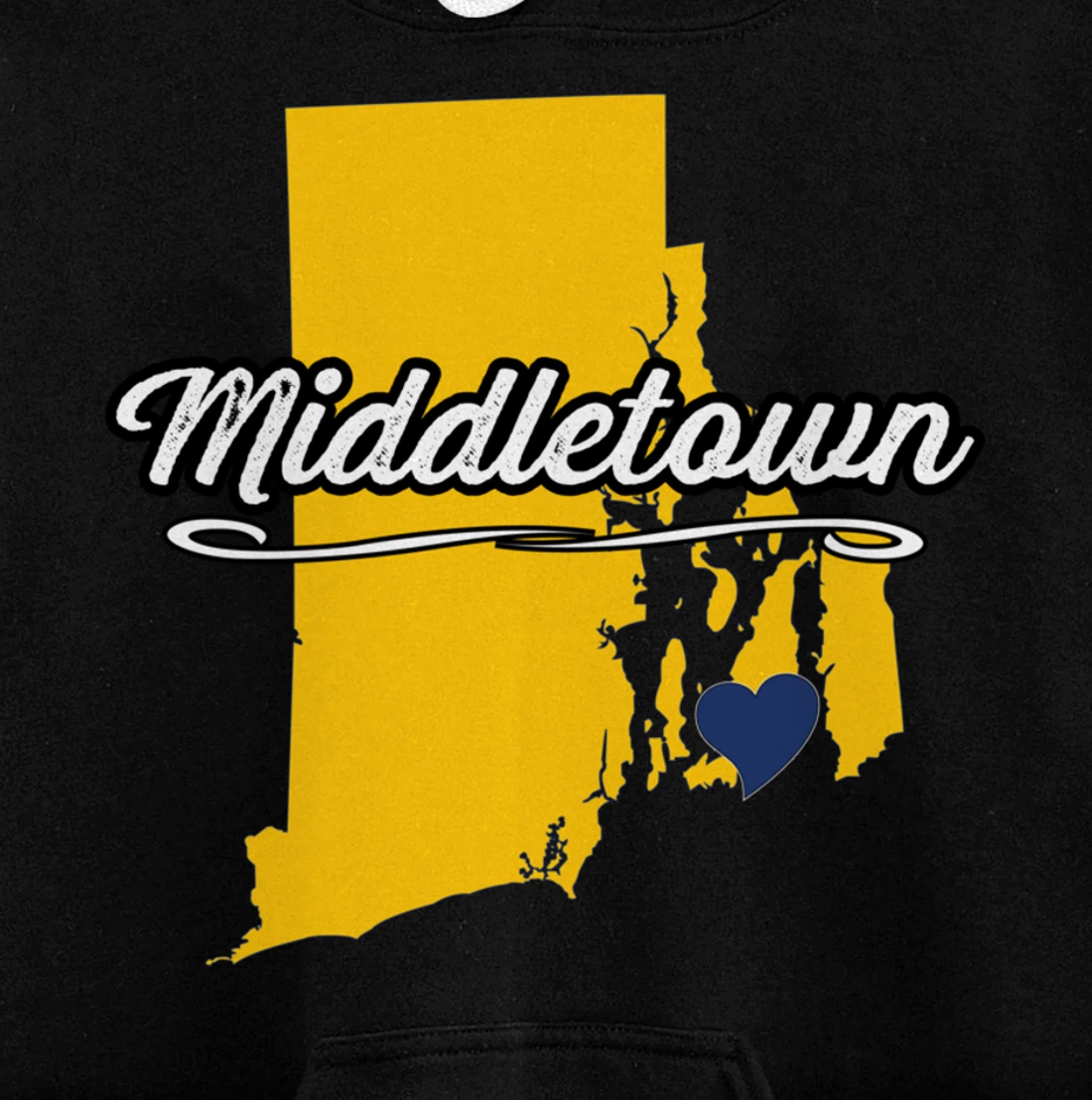 City of Middletown Rhode Island | Cute Novelty Merch Gift - Pullover Hoodie