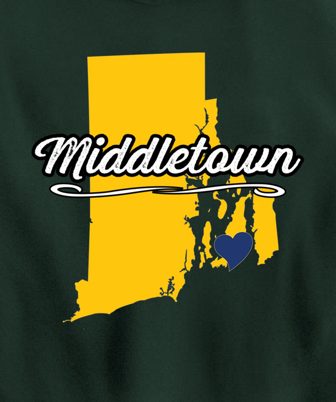 City of Middletown Rhode Island | Cute Novelty Merch Gift - Pullover Hoodie