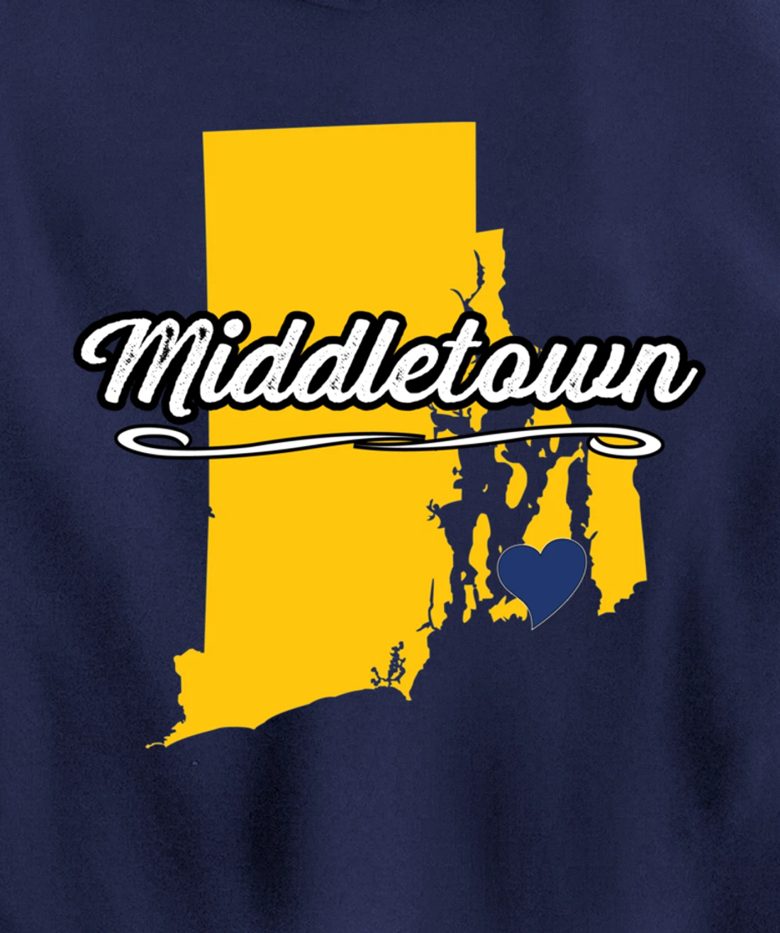 City of Middletown Rhode Island | Cute Novelty Merch Gift - Pullover Hoodie