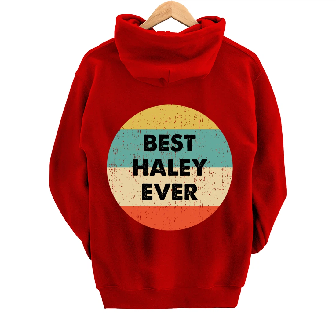 Haley Name Pullover Hoodie