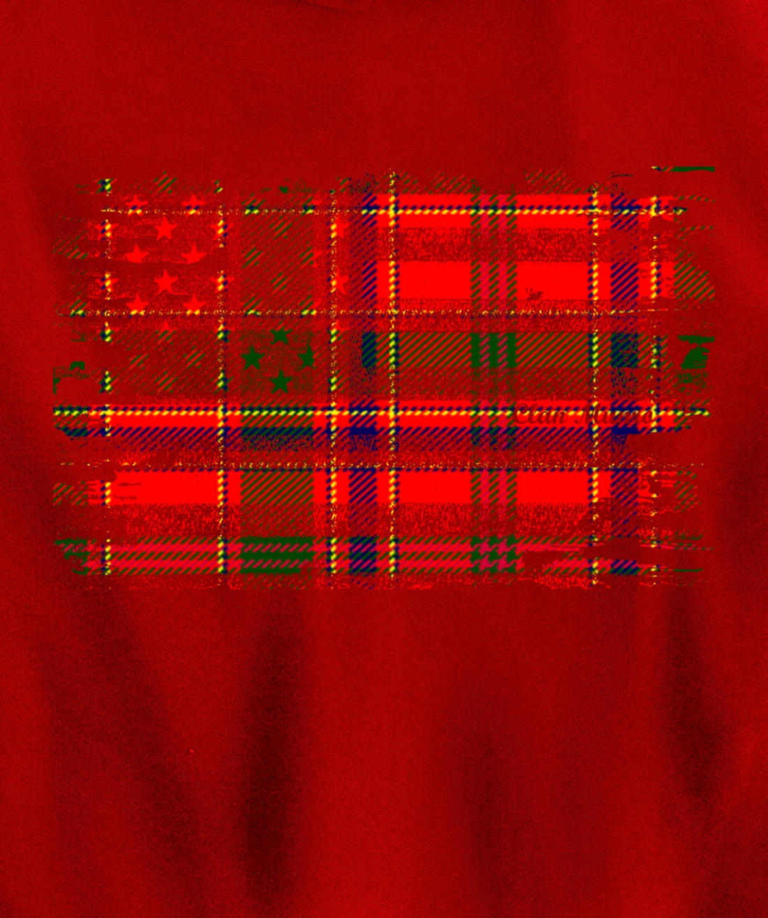 Clan Munro American Flag Scottish Tartan Pullover Hoodie