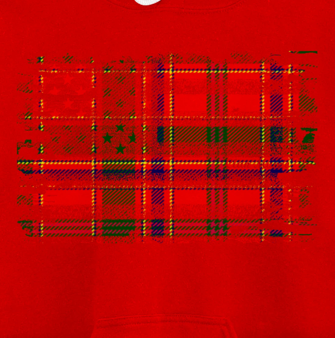 Clan Munro American Flag Scottish Tartan Pullover Hoodie