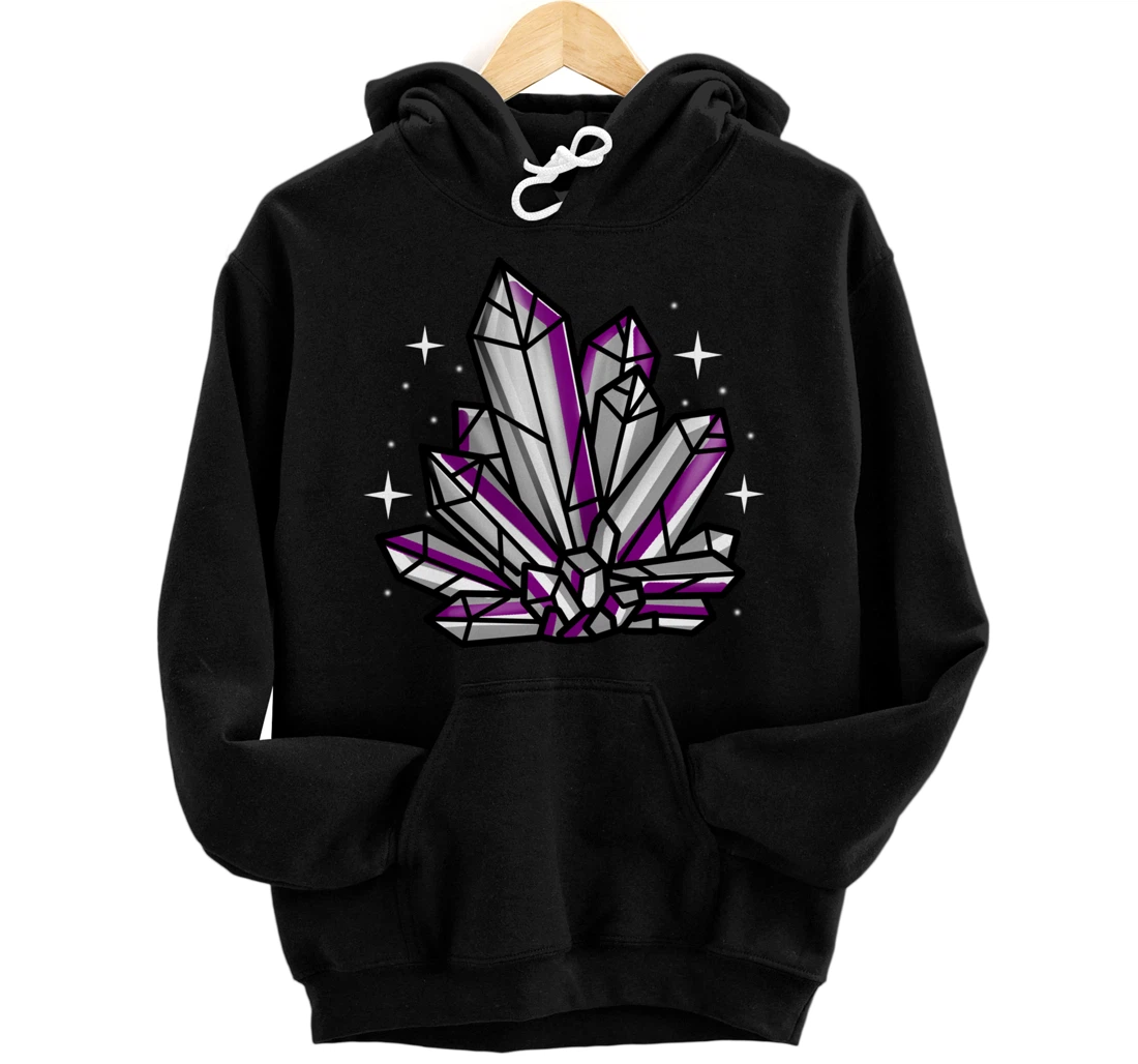 Asexual Crystal Asexual Gift Pullover Hoodie