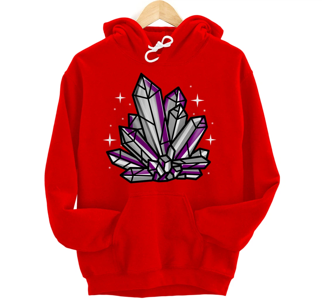 Asexual Crystal Asexual Gift Pullover Hoodie
