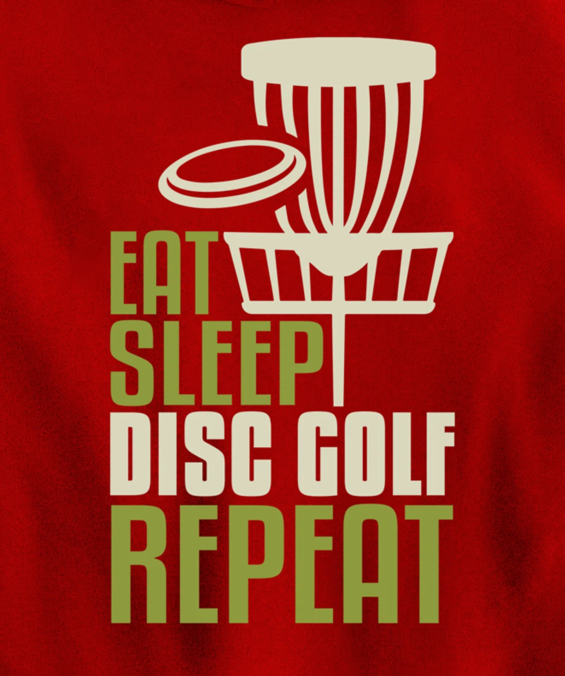 Disc Golf Gifts Funny Eat Sleep Disc Golf Repeat Pullover Hoodie