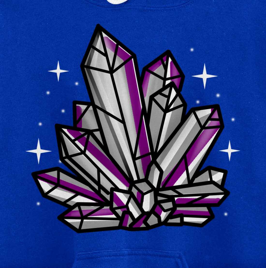 Asexual Crystal Asexual Gift Pullover Hoodie