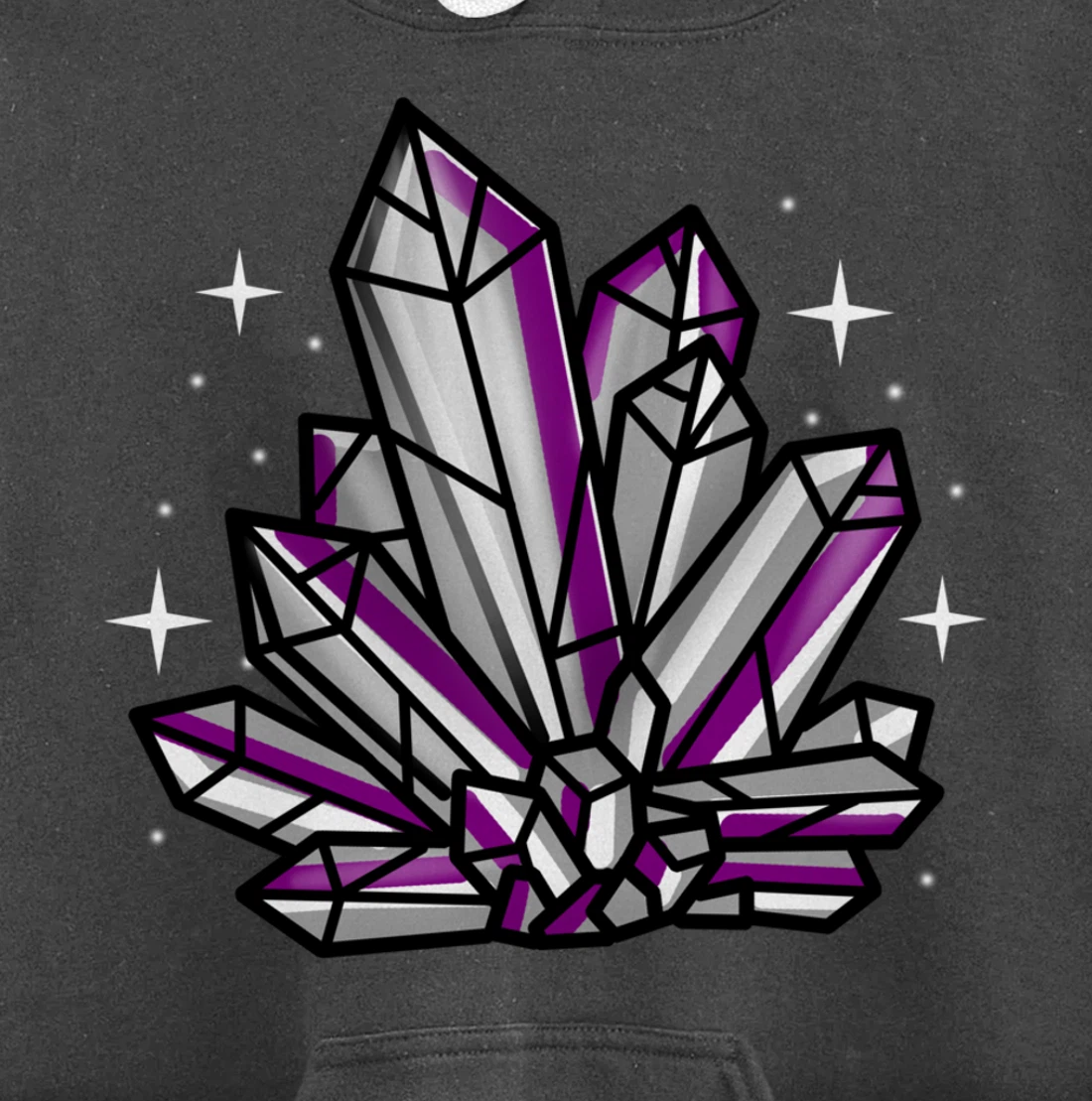 Asexual Crystal Asexual Gift Pullover Hoodie