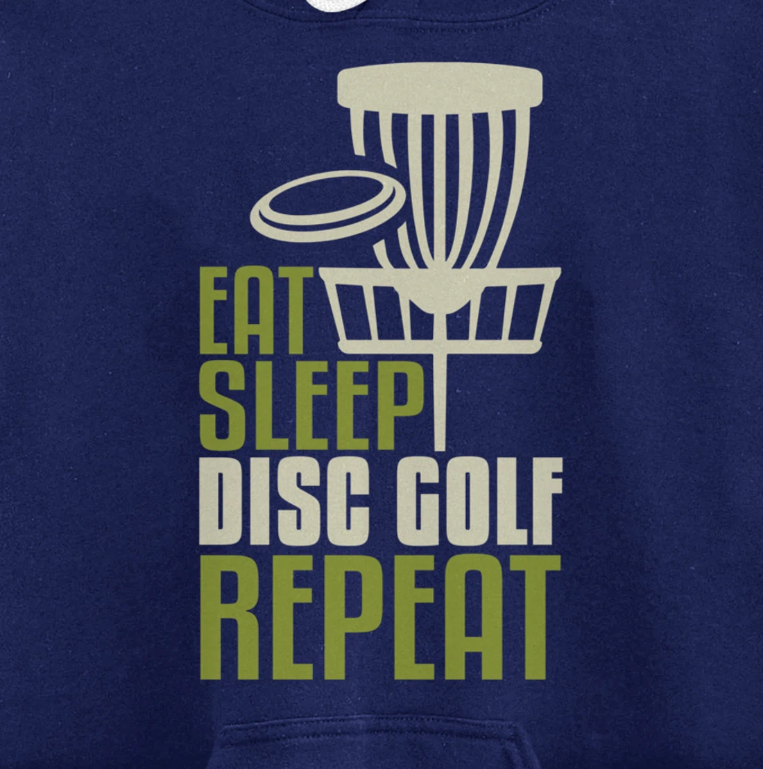 Disc Golf Gifts Funny Eat Sleep Disc Golf Repeat Pullover Hoodie