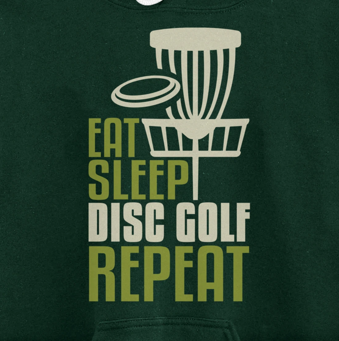 Disc Golf Gifts Funny Eat Sleep Disc Golf Repeat Pullover Hoodie