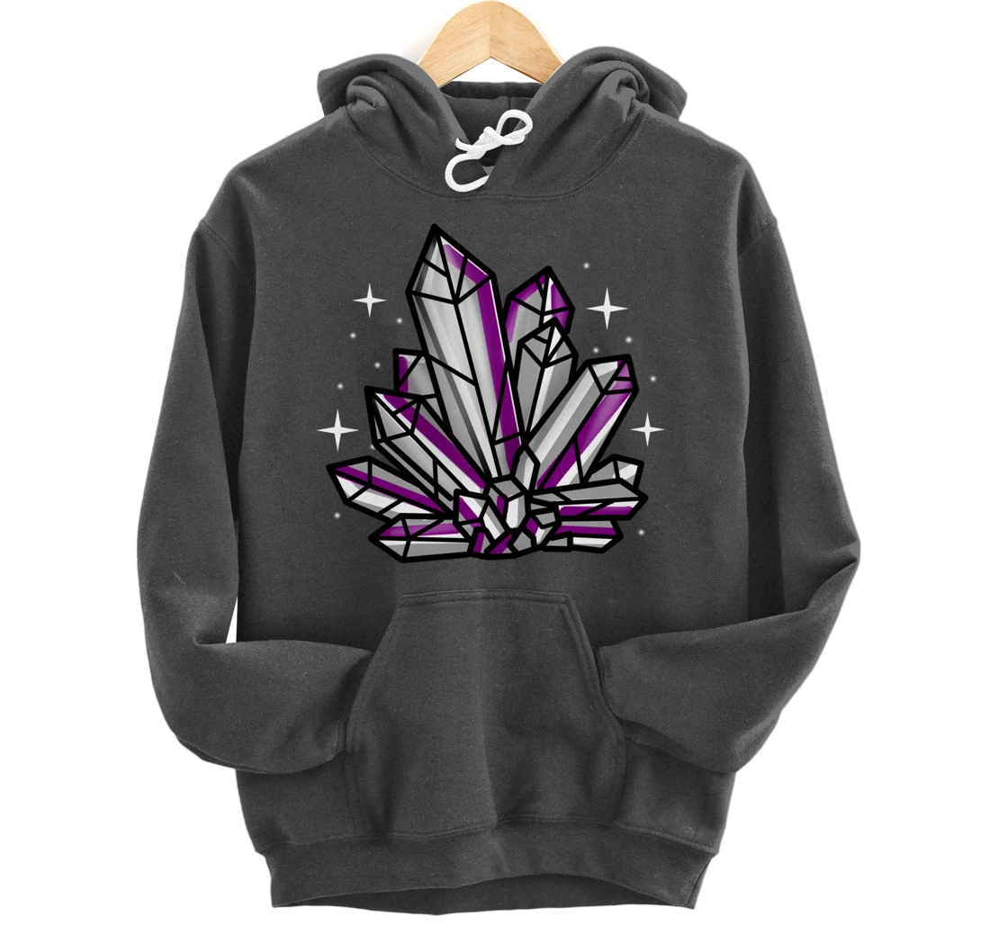 Asexual Crystal Asexual Gift Pullover Hoodie
