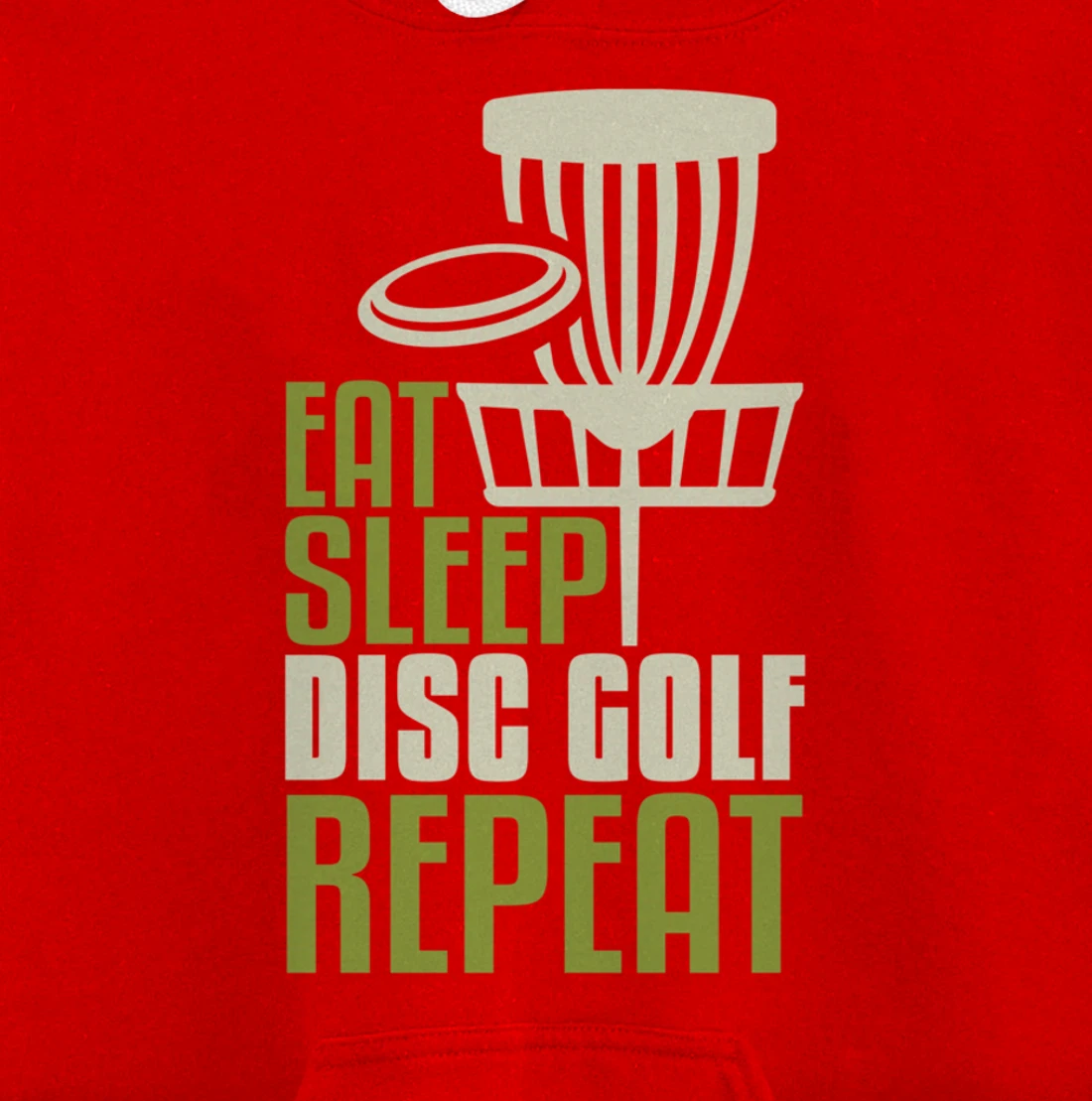 Disc Golf Gifts Funny Eat Sleep Disc Golf Repeat Pullover Hoodie