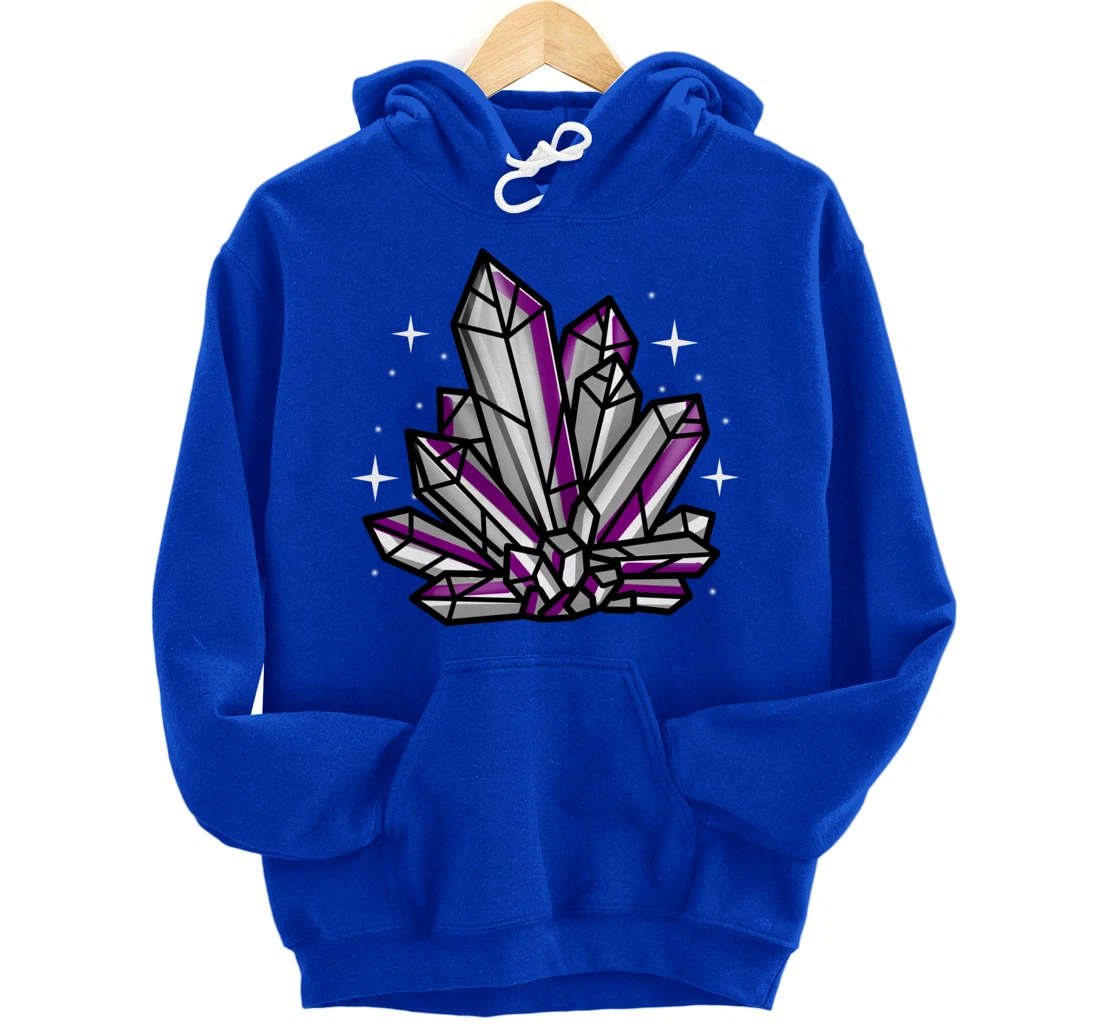 Asexual Crystal Asexual Gift Pullover Hoodie