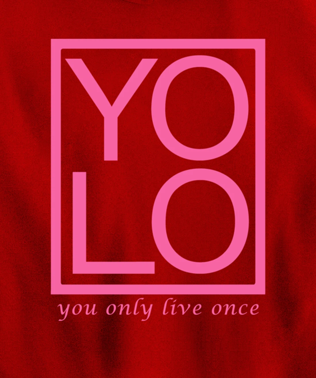 YOLO Novelty Graphic Fun Tee - You Only Live Once Inspiring Pullover Hoodie