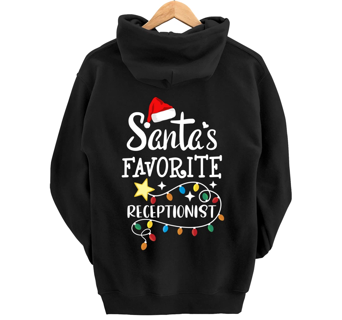 Santa's Favorite Receptionist Med Administrative Assistant Pullover Hoodie