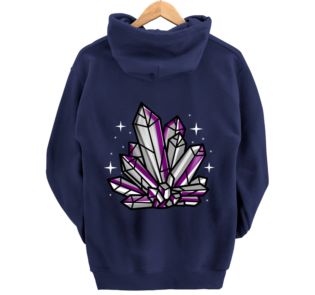 Asexual Crystal Asexual Gift Pullover Hoodie