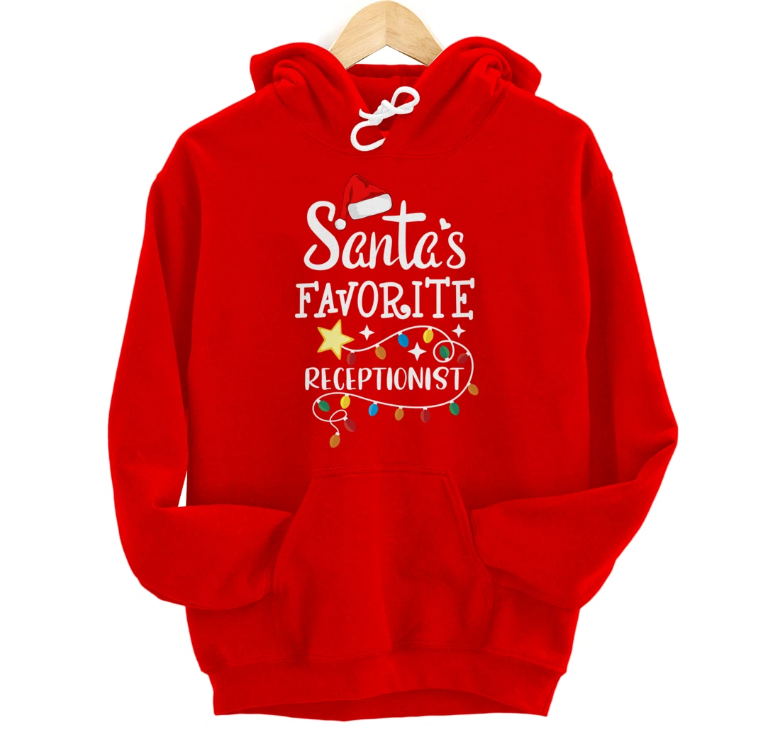 Santa's Favorite Receptionist Med Administrative Assistant Pullover Hoodie